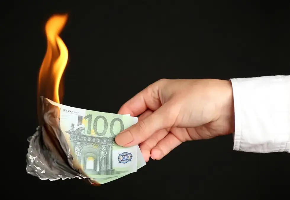 Geld verbrennen mit Ads