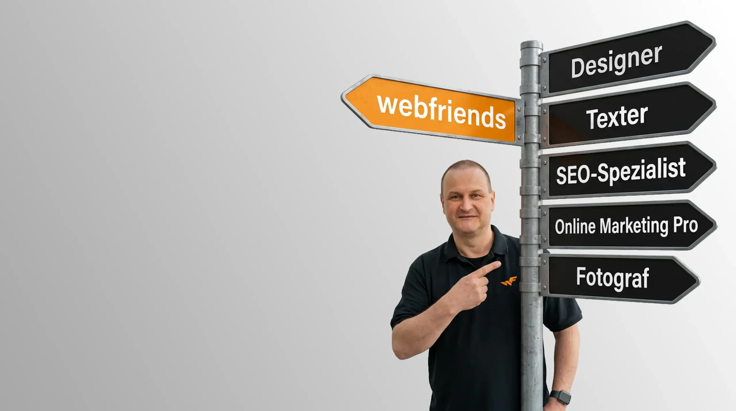 Ziele webfriends Wegweiser: webfriends statt Designer, Texter, SEO-Spezialist, Online-Marketing-Profi und Fotograf